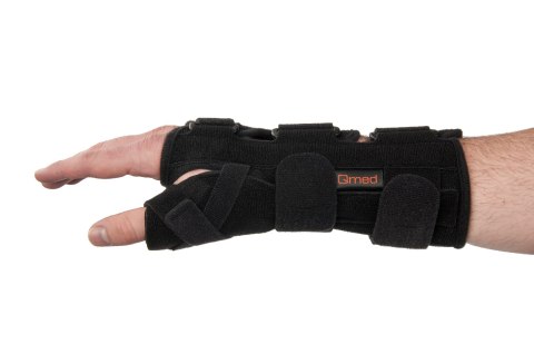 QMED MANU UNIVERSAL Orteza nadgarstka z ujęciem kciuka, czarna