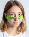 SCHOOLMASK MP/003/C2/ZIELONY Mini przyłbica ochronna, rozmiar dziecięcy, 2 szt.