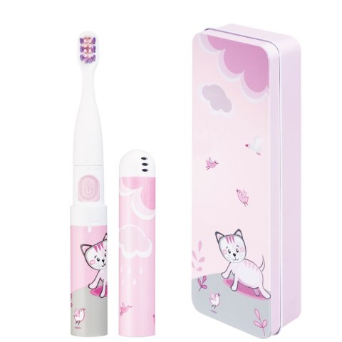 VITAMMY SMILE KOTEK Szczoteczka soniczna do zębów dla dzieci 3+, miękkie włókna