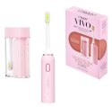 VITAMMY VIVO PINK Szczoteczka soniczna z etui, kompaktowa, USB-C