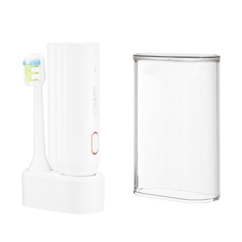 VITAMMY VIVO WHITE Szczoteczka soniczna do zębów, 72k ruchów, ładowanie USB-C, etui