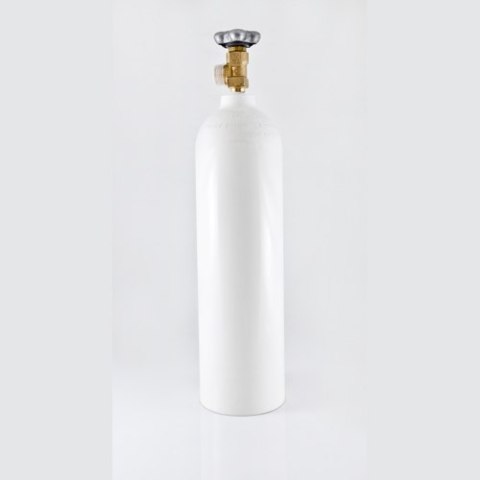 Butla tlenowa stalowa 5 litrów, z zaworem 3/4", atest 10 lat