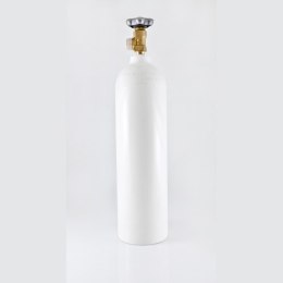 Butla tlenowa aluminiowa 2.7 litra, z zaworem DIN, atest 10 lat