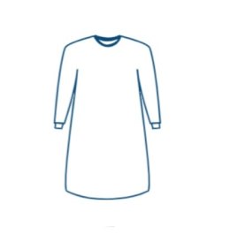Fartuch medyczny ROZM. XL sterylny 40 g/m2, fartuch chirurgiczny