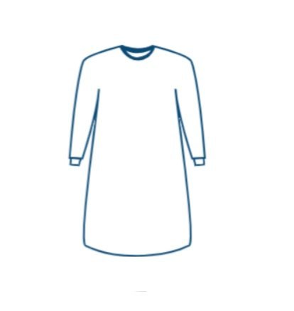 Fartuch medyczny ROZM. XXL Fartuch chirurgiczny jałowy 40 g/m², rękawy z ściągaczem