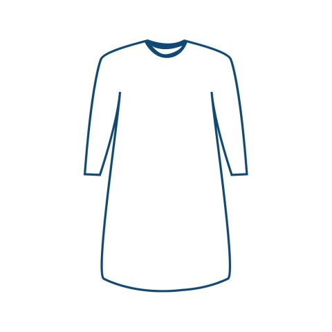 CARINE ROZM. L Fartuch izolacyjny pełnobarierowy typ 6 P-B, fartuch medyczny