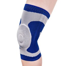 MEYRA MEDICAL GENU ROZM. 5XL Orteza stabilizująca staw kolanowy, srebrno-niebieska