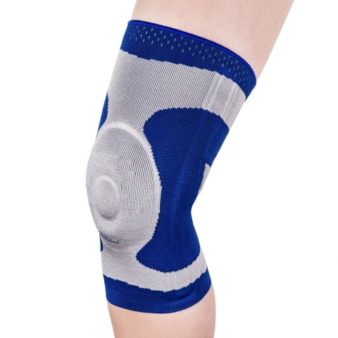 MEYRA MEDICAL GENU ROZM. 6XL Orteza stabilizująca staw kolanowy, srebrno-niebieska