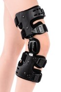 QMED REFLEX ROZM. S Orteza stawu kolanowego otwarta z szynami i rzepką, czarna