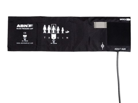 GIMA Mankiet 25-40 cm do ciśnieniomierzy zegarowych, jednowężykowy, nylonowy