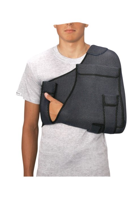 QMED ROZM. R1 Kamizelka ortopedyczna, opatrunek Desaulta, czarna