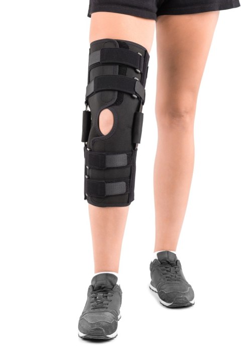 QMED MOTIVE PLUS ROZM. 4 Orteza długa stawu kolanowego z regulacją kąta zgięcia