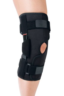 QMED MOTIVE ROZM. 2 Orteza stawu kolanowego otwarta z bocznymi stalkami, czarna