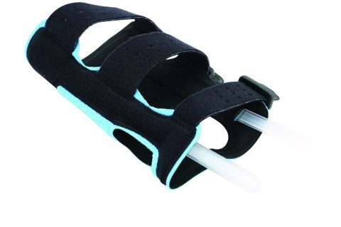 QMED ORTEZA ROZM. L Orteza na rękę i przedramię, z fiszbinami, czarno-niebieska