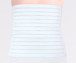 QMED LIFE ROZM. XL Pas brzuszny 26 cm, poporodowy, z elastyczną taśmą, kolor biały