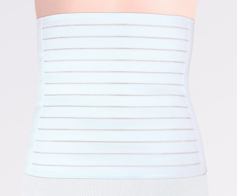 QMED LIFE ROZM. XL Pas brzuszny 26 cm, poporodowy, z elastyczną taśmą, kolor biały