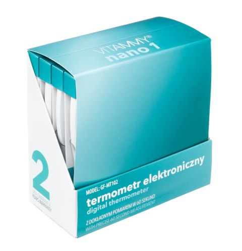 VITAMMY NANO 1 Termometr elektroniczny z alarmem gorączki, termometr piórkowy