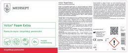 MEDISEPT VELOX FOAM EXTRA Pianka do dezynfekcji wyrobów medycznych, 5 l