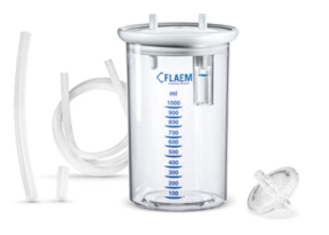FLAEM Zestaw akcesoriów do ssaków (autoklawowalny pojemnik 1000ml, filtr i dren)