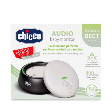 CHICCO AUDIO BASIC Niania, zasięg do 300 m, technologia DECT, tryb Smart ECO
