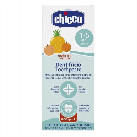 CHICCO 12M+ 50 ml Pasta do zębów z fluorem, smak owocowy