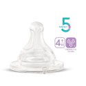 CHICCO PHYSIO 4M+ Smoczki antykolkowe silikonowe do butelki, przepływ szybki, 2 szt.