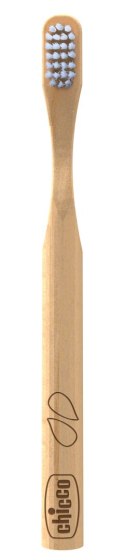 CHICCO 3+ Szczoteczka bambusowa dla dzieci, naturalne włosie i antybakteryjna rączka
