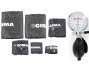 GIMA SIRIO KIT Ciśnieniomierz zegarowy, zestaw 5 mankietów z etui