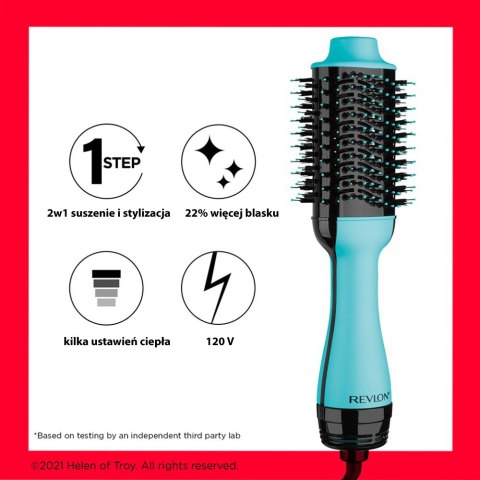 REVLON ONE STEP RVDR5222MUKE Suszarko-lokówka, ceramiczna, miętowa
