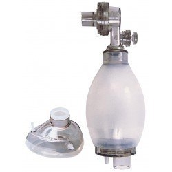 RESUSCYTATOR silikonowy dla dzieci z maską 3, 470 ml, wielorazowy, do 30 kg