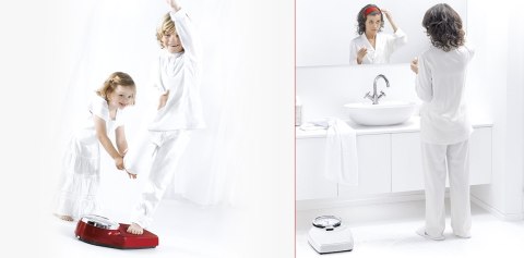 SECA 760 COLORATA WINNA CZERWIEŃ Waga mechaniczna osobowa, analogowa