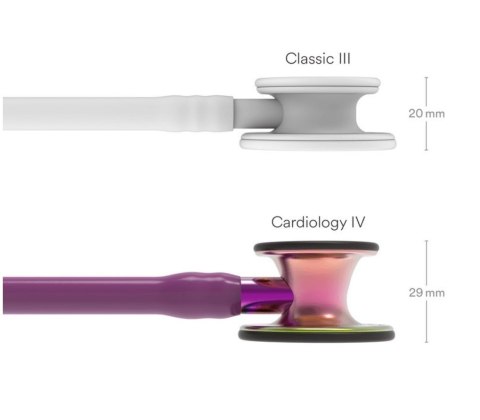 LITTMANN CARDIOLOGY IV 6205 RAINBOW-FINISH PLUM BLACK PURPLE Stetoskop kardiologiczny