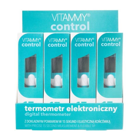 VITAMMY CONTROL Termometr elektroniczny elastyczny z dużym ekranem, szybki pomiar