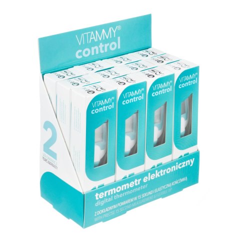VITAMMY CONTROL Termometr elektroniczny elastyczny z dużym ekranem, szybki pomiar