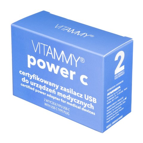 VITAMMY POWER C Zasilacz USB-C do ciśnieniomierzy VITAMMY NEXT serii 2-8
