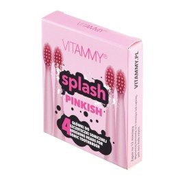 VITAMMY SPLASH PINKISH Końcówki do szczoteczki sonicznej, miękkie włókna, 4 szt.