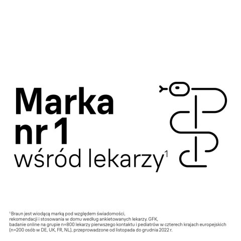 BRAUN BST200EE Termometr elektroniczny czoła, TempleSwipe, LCD