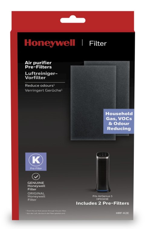 HONEYWELL HFD323E Filtr wstępny do oczyszczacza Air Genius, antyzapachowy
