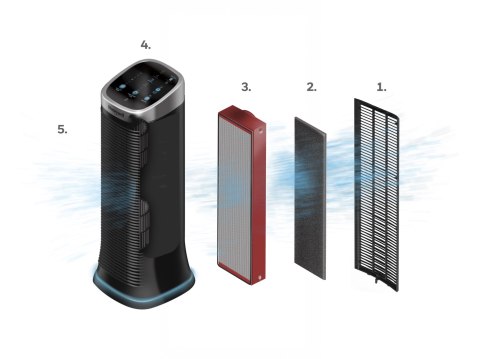HONEYWELL HFD323E Filtr wstępny do oczyszczacza Air Genius, antyzapachowy