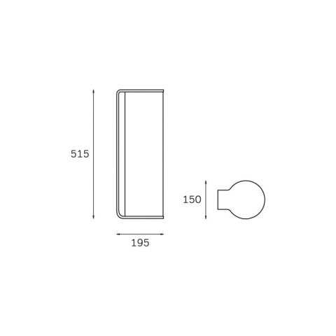 INNOLUX TUBO LED Lampa antydepresyjna, LED z regulacją natężenia światła, 85 W