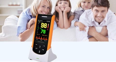 CREATIVE MEDICAL SP-20 Profesjonalny pulsoksymetr ze stacją dokująco ładującą