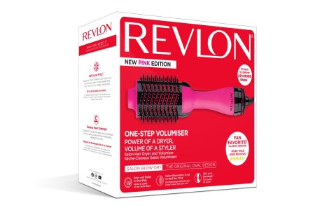 REVLON RVDR5222 PINK Suszarko-lokówka do włosów, owalna szczotka, jonizacja
