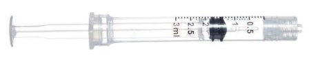 SOL-CARE 20 ml Luer Lock Strzykawka bezpieczna, skalowana co 1 ml, 50 szt.