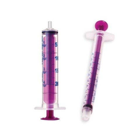 SOL-M 5 ml Strzykawka doustna z precyzyjną skalą do dawkowania leków, 100 szt.