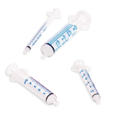 SOL-M 1 ml Strzykawka doustna, światłoczuła z fioletowym tłokiem, 100 szt.