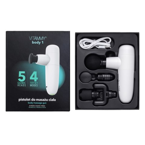 VITAMMY BODY 1 Masażer - pistolet do samodzielnego masażu, lekki i bezpieczny