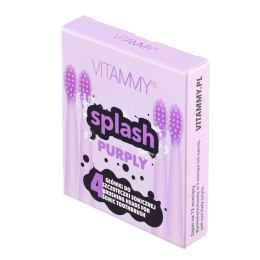 VITAMMY SPLASH PURPLY Końcówki do szczoteczki sonicznej, kolor fioletowy, 4 szt.