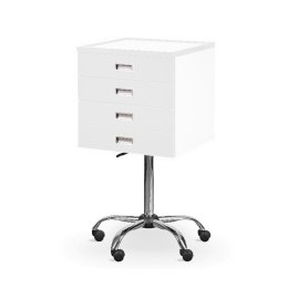 UBM AS-4 Szafka stomatologiczna czteroszufladowa, blat szklany, front biały
