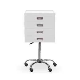 UBM AS-4 Szafka stomatologiczna czteroszufladowa, blat szklany, front biały