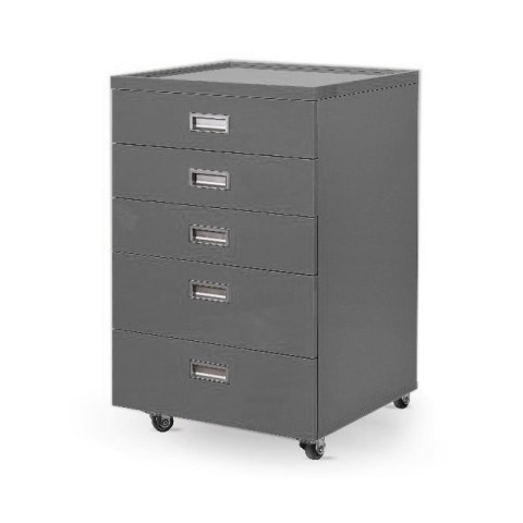 UBM AS-5 Szafka stomatologiczna, pięcioszufladowa, z blatem szklanym